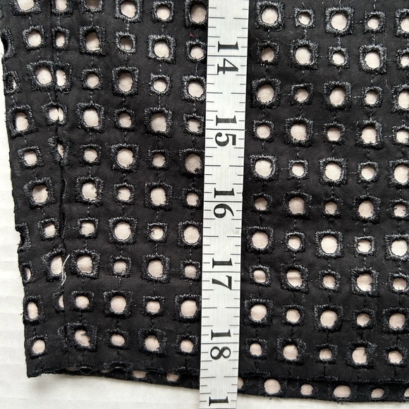 TIBI Black eyelet shorts SZ 2 NWT - Picture 4 of 10